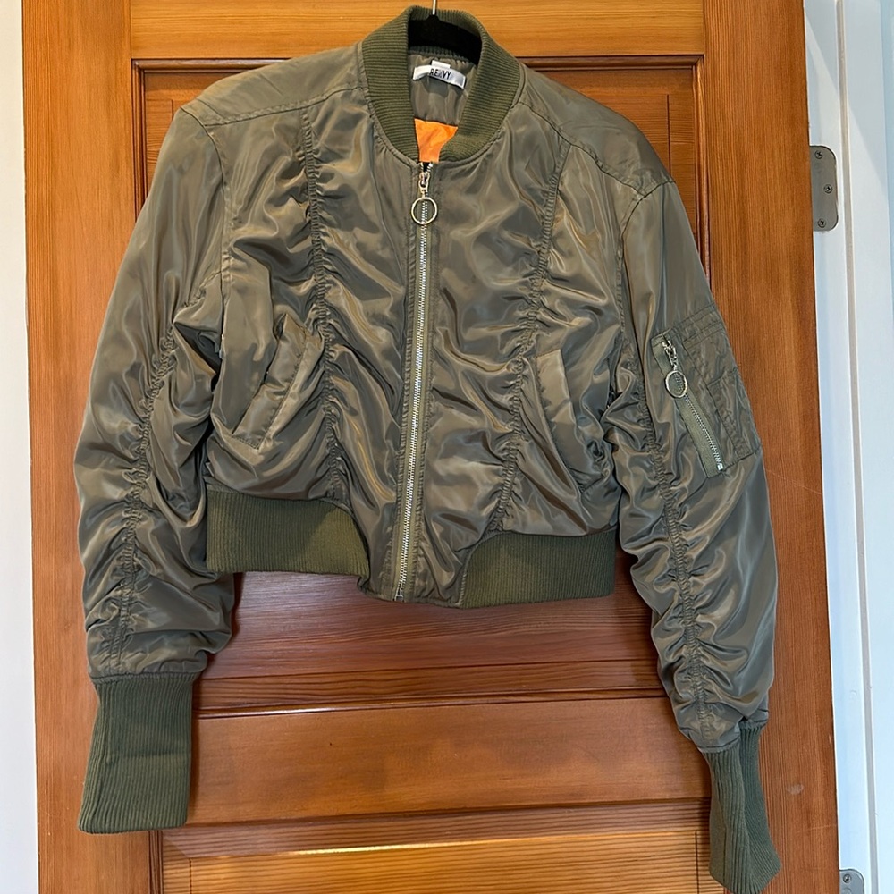 Renvy Green Bomber Jacket